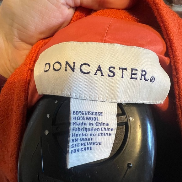 Like New! Doncaster Orange Wool Blend Blazer - Picture 4 of 4